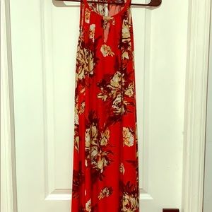 It’s a red mlle Gabrielle dress it’s satin texture